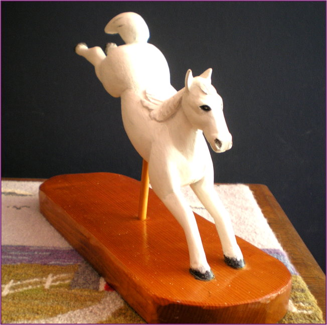 Folk Art Horse Carving 2